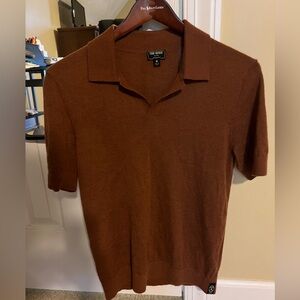 Todd Snyder Montauk Cashmere polo sweater medium
